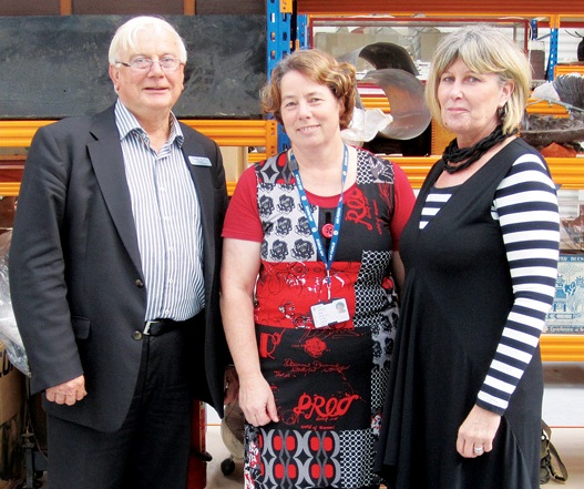 Gordon Shroff, President, Friends of Te Papa, Therese Angelo, Director of the Air Force Museum, and Heather Norton from OMV (our museum intern sponsorship partner)