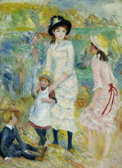 Pierre-Auguste Renoir,Children on the seashore, Guernsey, about 1883, oil on canvas. Museum of Fine Arts, Boston. Bequest of John T Spaulding. Photograph © MFA, Boston Impressionism.Renoir.fl